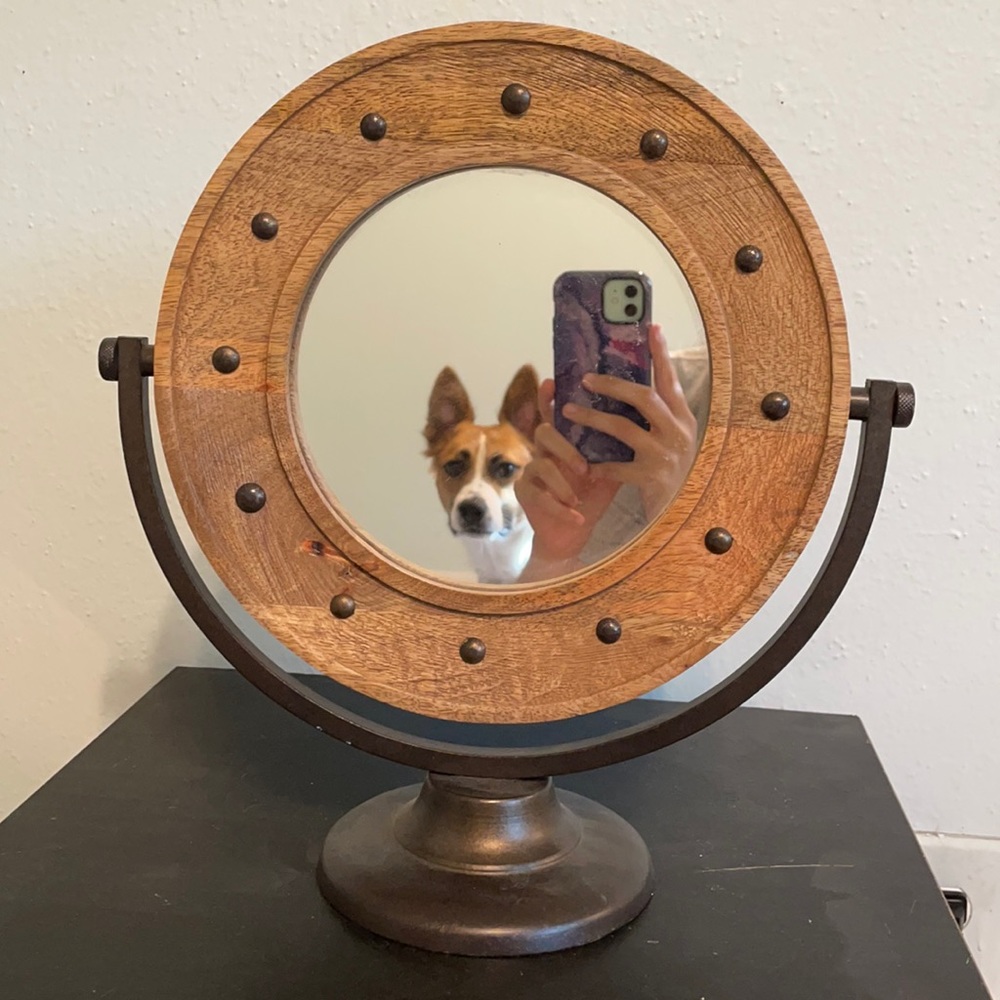 Nate Berkus Studded Industrial Mirror